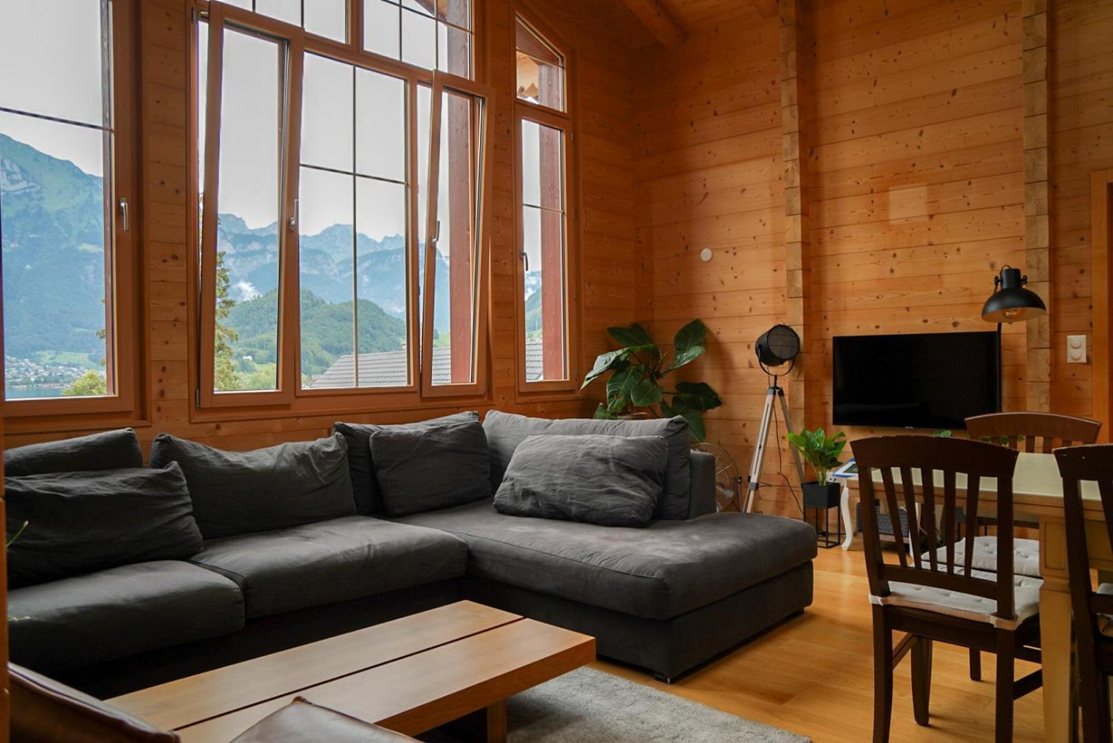 Doodle'S Amazing Chalet -Walensee - Flumserberg - Churfirsten - Heidiland - Pool - Sauna Mols Exterior photo